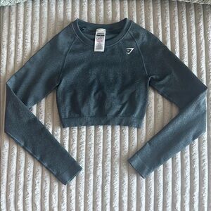 Gymshark Adapt Fleck Seamless Long Sleeve Crop Top